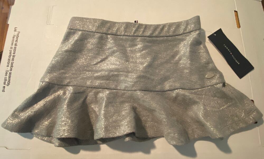 NWT Tommy Hilfiger girls 3T silver holiday skirt